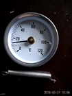 Class2.5 Bimetallic Thermometer 63mm Bi धातु तापमान गेज सेंसर बैक कनेक्शन: